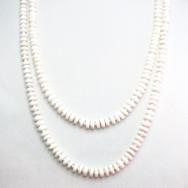 OLDPAWN White Shell Beads 2 Strand Heishi Necklace 1 c.1970～