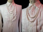 OLDPAWN White Shell Beads 2 Strand Heishi Necklace 1 c.1970～