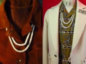 OLDPAWN White Shell Beads 2 Strand Heishi Necklace 1 c.1970～