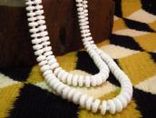 OLDPAWN White Shell Beads 2 Strand Heishi Necklace 1 c.1970～