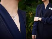 Antique Navajo Stamped Owl Shape Small Top Necklace  c.1930～