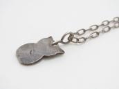 Antique Navajo Stamped Owl Shape Small Top Necklace  c.1930～
