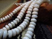 OLDPAWN White Shell Beads 2 Strand Heishi Necklace 2 c.1970～