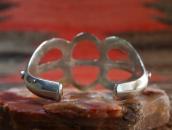 Vintage Navajo Cast Silver Cuff Bracelet w/Turquoise c.1950～