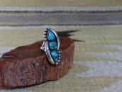 【Fred Thompson】Navajo Three Turquoise Row Ring c.1950～
