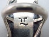 【Fred Thompson】Navajo Three Turquoise Row Ring c.1950～