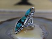 【Fred Thompson】Navajo Three Turquoise Row Ring c.1950～