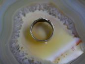 Antique Navajo 卍 & Arrows Stamped Silver Ring  c.1930