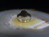 Atq Navajo 卍 Stamped T-bird Applique Cigar Band Ring  c.1930