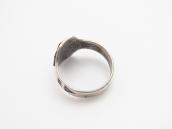 Atq Navajo 卍 Stamped T-bird Applique Cigar Band Ring  c.1930