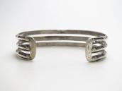 Antique Navajo 卍 Stamped 3-Strand Triangle Wire Cuff c.1920～