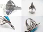 Vintage Pueblo/Navajo Statement Ring w/GemTurquoise c.1955～