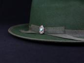 Atq Navajo Small T-bird Silver Pin w/Turquoise  c.1935～