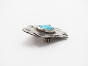 Atq Navajo Small T-bird Silver Pin w/Turquoise  c.1935～