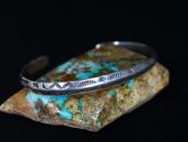 Atq Navajo 卍&Arrows Stamped Triangle Wire Worn Cuff  c.1930