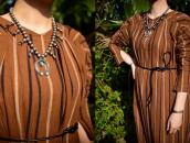 Vtg Navajo Heavy Naja Necklace w/NevadaBlue Turquoise c.1950