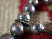 Vtg Navajo Heavy Naja Necklace w/NevadaBlue Turquoise c.1950