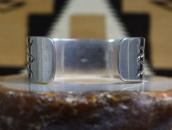 【NAVAJO GUILD】Netting Stamped Heavy IngotSilver Cuff c.1945～