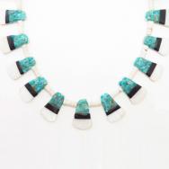 Vintage Kewa/SantoDomingo Tub Depression Necklace  c.1950～