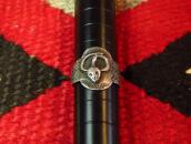 Antique Snake Applique Ingot Silver Tourist Ring  c.1930～