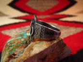 Antique Snake Applique Ingot Silver Tourist Ring  c.1930～