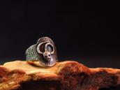 Antique Snake Applique Ingot Silver Tourist Ring  c.1930～