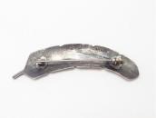 【UITA21/Ganscraft】 Atq Feather Shaped Silver Pin  c.1945～