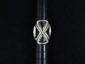 Vintage Navajo Sand Casted Cross Face Ring in Silver  c.1950