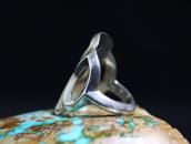 Vintage Navajo Sand Casted Cross Face Ring in Silver  c.1950