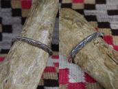 【Al Joe】Old Navajo Lined Heavy Triangle Wire Cuff  c.1980～
