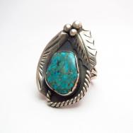 Ramon Platero Vintage Silver Ring w/Pilot Mt. TQ  c.1950～