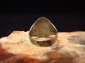 Antique Stamped Silver Tourist CigarBand Ring w/Sq.TQ c.1930