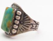 Antique Stamped Silver Tourist CigarBand Ring w/Sq.TQ c.1930