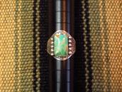 Antique Stamped Silver Tourist CigarBand Ring w/Sq.TQ c.1930