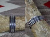 【NAVAJO GUILD】Vintage Chisele Heavy Ingot Silver Cuff c.1950
