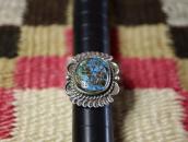 Vtg Pueblo or Navajo Hi-Grade Persian Turquoise Ring  c.1950