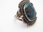 Vtg Pueblo or Navajo Hi-Grade Persian Turquoise Ring  c.1950