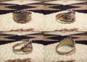 Antique Thunderbird Patched Silver Tourist Ring c.1930～