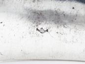 【NAVAJO GUILD】Concho Stamped Heavy Ingot Silver Cuff c.1945～