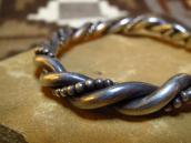 OLDPAWN Twisted Silver Wire Cuff Bracelet  c.1970～