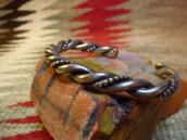 OLDPAWN Twisted Silver Wire Cuff Bracelet  c.1970～