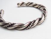 OLDPAWN Twisted Silver Wire Cuff Bracelet  c.1970～