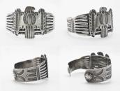 Atq Navajo/Pueblo T-bird Applique Ingot Silver Cuff c.1920～