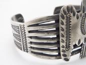 Atq Navajo/Pueblo T-bird Applique Ingot Silver Cuff c.1920～