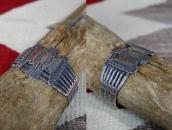 Atq Navajo/Pueblo T-bird Applique Ingot Silver Cuff c.1920～