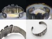 Atq Navajo/Pueblo T-bird Applique Ingot Silver Cuff c.1920～