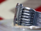 Atq Navajo/Pueblo T-bird Applique Ingot Silver Cuff c.1920～