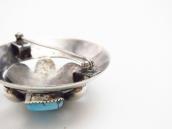 【Frank Patania Sr.】Wheel Shape Pin w/ThreeTurquoise  c.1945～