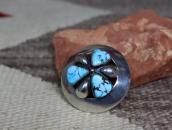 【Frank Patania Sr.】Wheel Shape Pin w/ThreeTurquoise  c.1945～