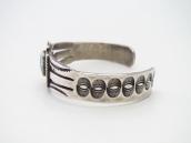 Vtg Pueblo or Navajo Stamped & Coiled Wire Cuff w/TQ c.1945～